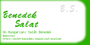 benedek salat business card